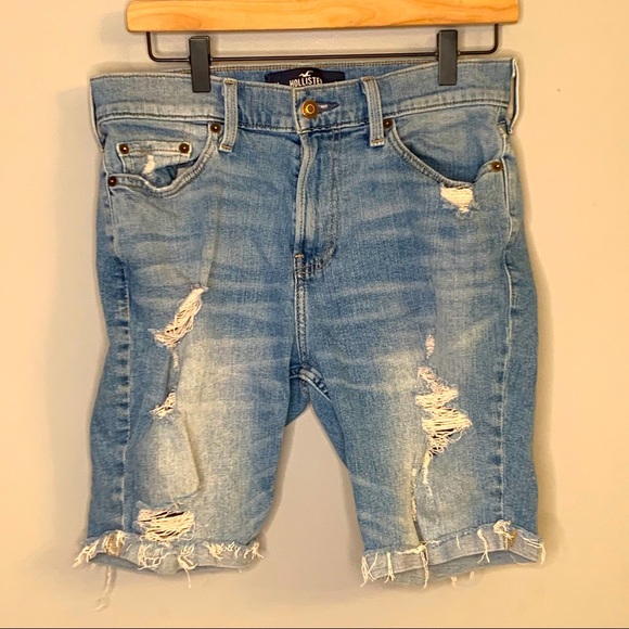 hollister epic flex skinny denim shorts